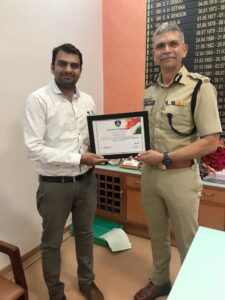 Appreciation from Commissioner of Police, Ahmedabad